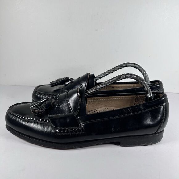 Cole Haan Pinch Tassel Black Leather Loafers Men's Size 10 D - Picture 3 of 8